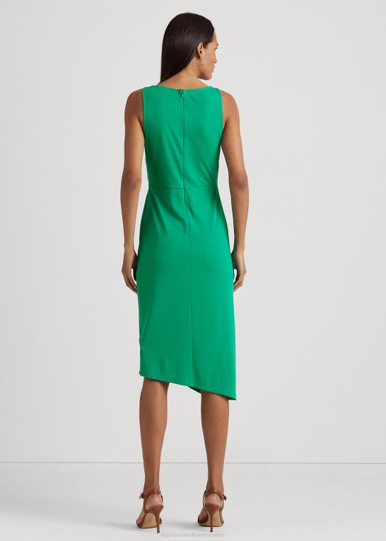 palmeblad Kvinder Ralph Lauren jerseykjole med twist-front stretch Z426B3916