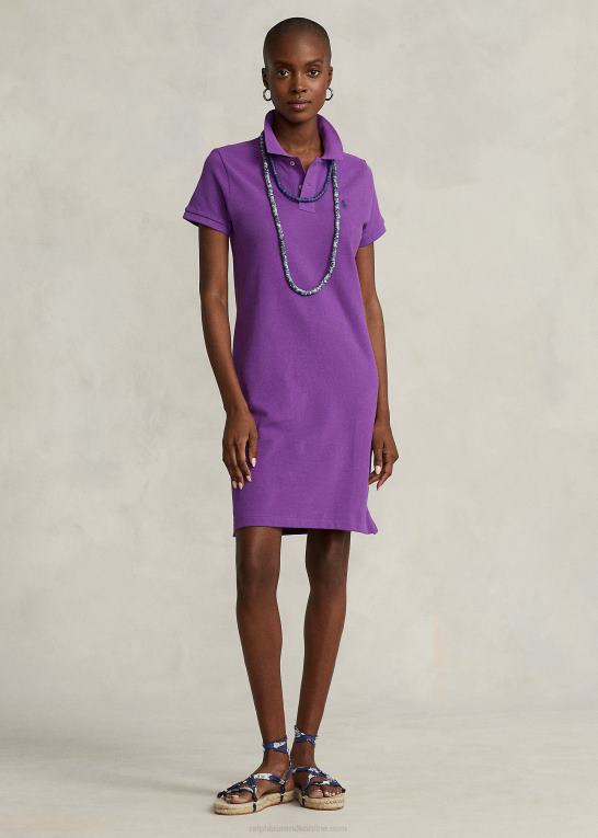 paloma lilla Kvinder Ralph Lauren polokjole i bomuldsnet Z426B9252