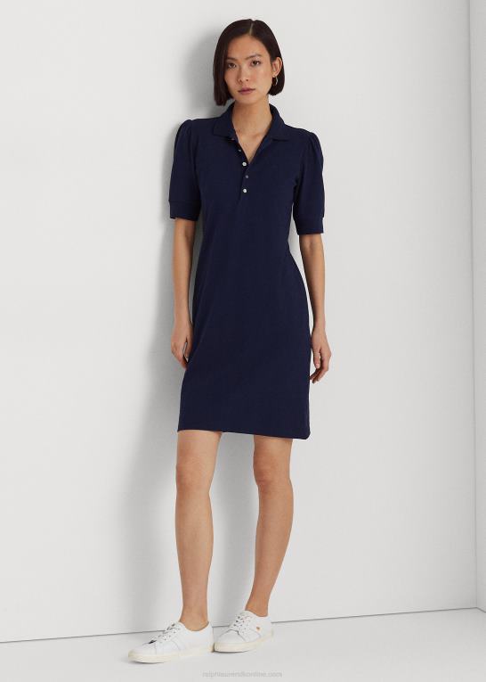 raffineret flåde Kvinder Ralph Lauren skiftende kjole med krave Z426B4078