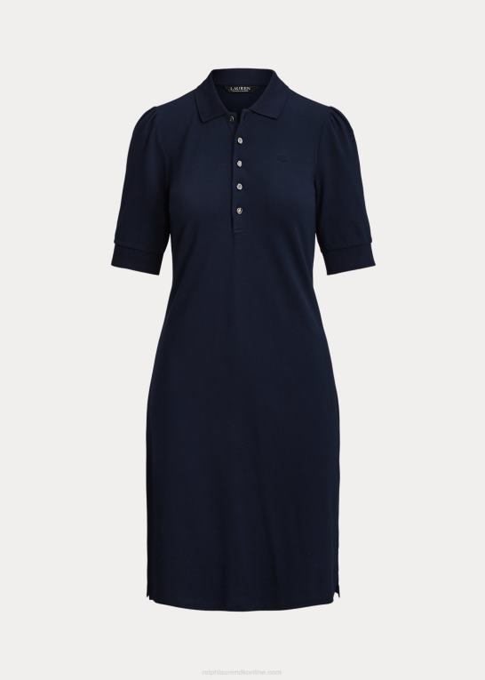 raffineret flåde Kvinder Ralph Lauren skiftende kjole med krave Z426B4078