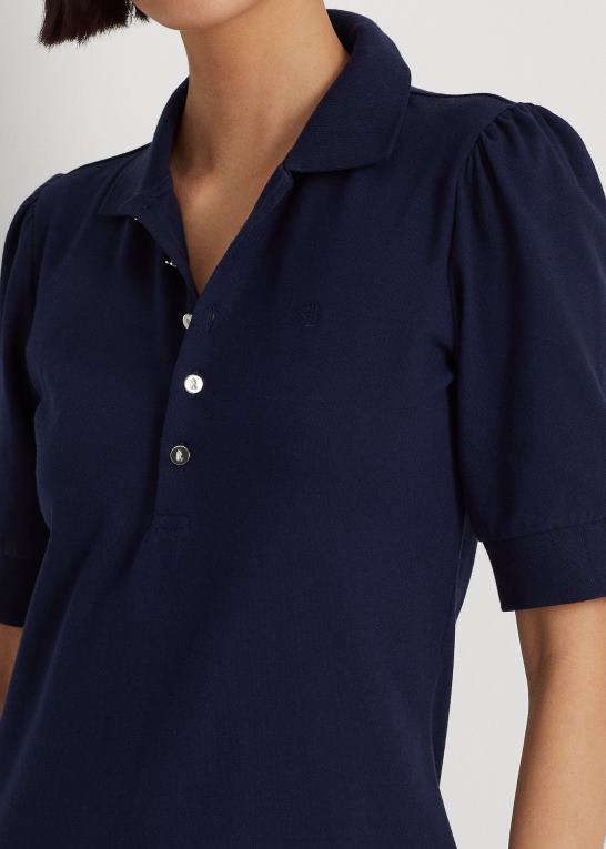 raffineret flåde Kvinder Ralph Lauren skiftende kjole med krave Z426B4078
