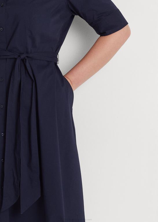 raffineret flåde Kvinder Ralph Lauren skjortekjole i bomuldsblanding Z426B4651
