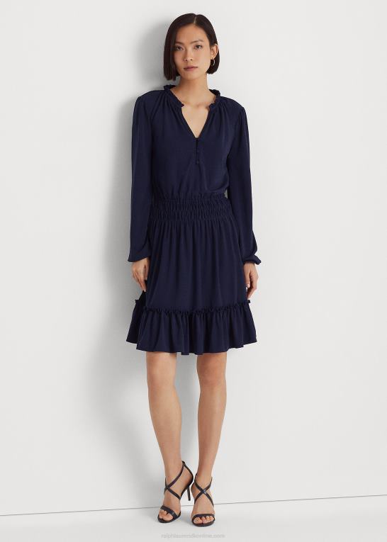 raffineret flåde Kvinder Ralph Lauren stretch jersey kjole Z426B4052