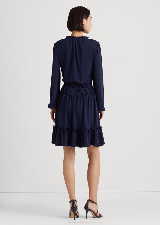 raffineret flåde Kvinder Ralph Lauren stretch jersey kjole Z426B4052