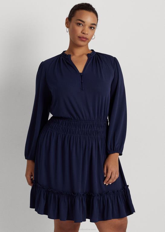 raffineret flåde Kvinder Ralph Lauren stretch jersey kjole Z426B4667
