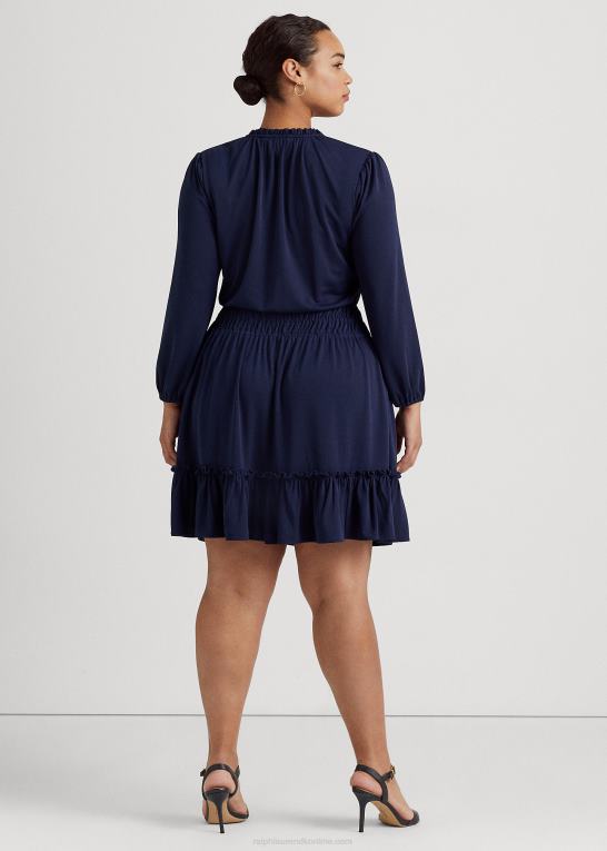 raffineret flåde Kvinder Ralph Lauren stretch jersey kjole Z426B4667