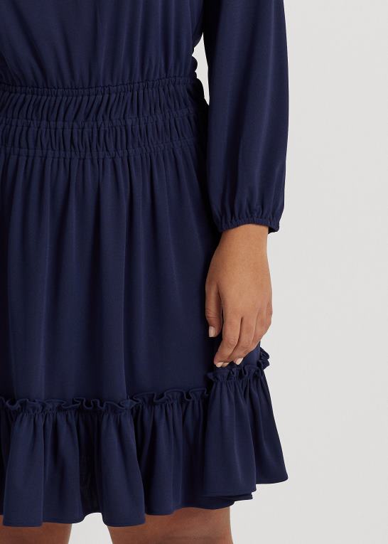 raffineret flåde Kvinder Ralph Lauren stretch jersey kjole Z426B4667
