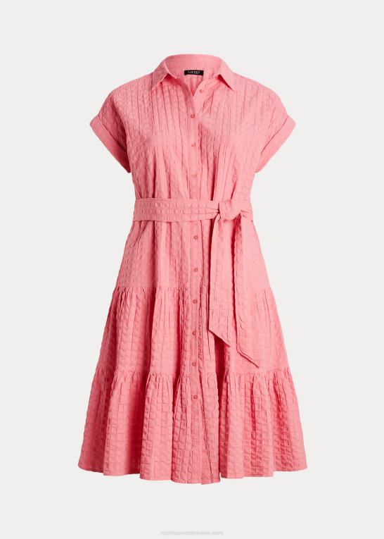 rosen ved poolen Kvinder Ralph Lauren gingham bomuld kjole Z426B4657