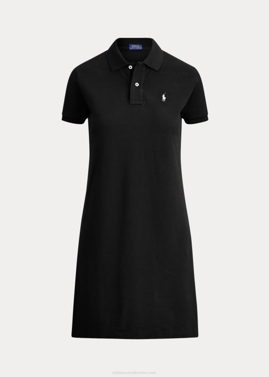 sort Kvinder Ralph Lauren polokjole i bomuldsnet Z426B9254