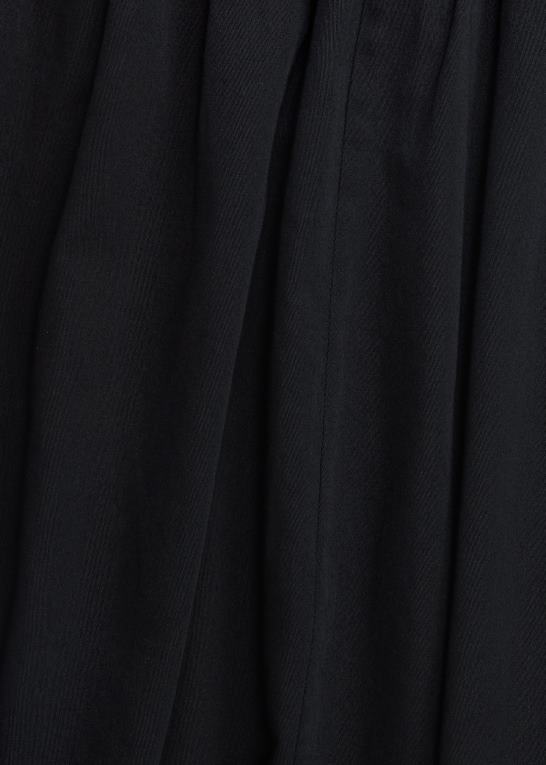 vintage sort Kvinder Ralph Lauren øjebroderet kjole i flæser i bomuld Z426B3621