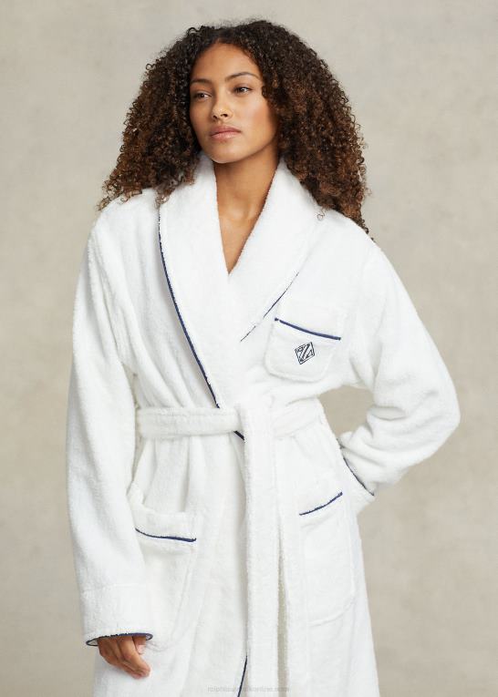 Kvinder Ralph Lauren logo-monogram sjal-krave badekåbe Z426B3018