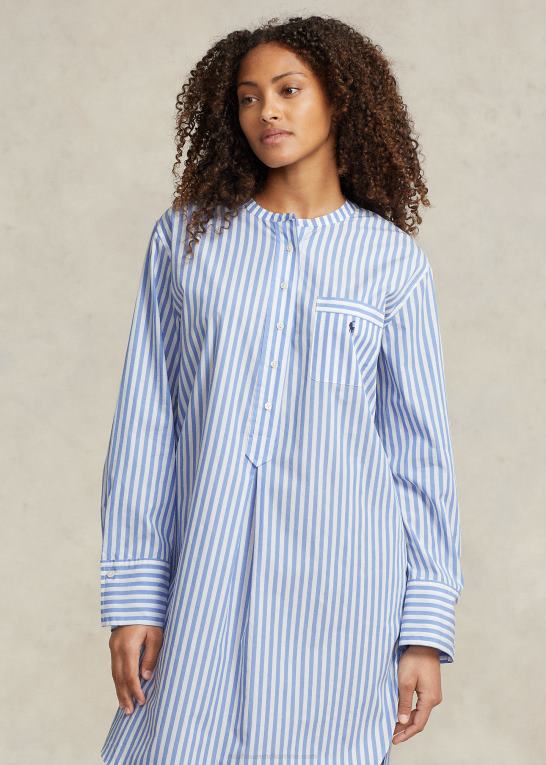 Kvinder Ralph Lauren stribet poplin sovetrøje Z426B2892