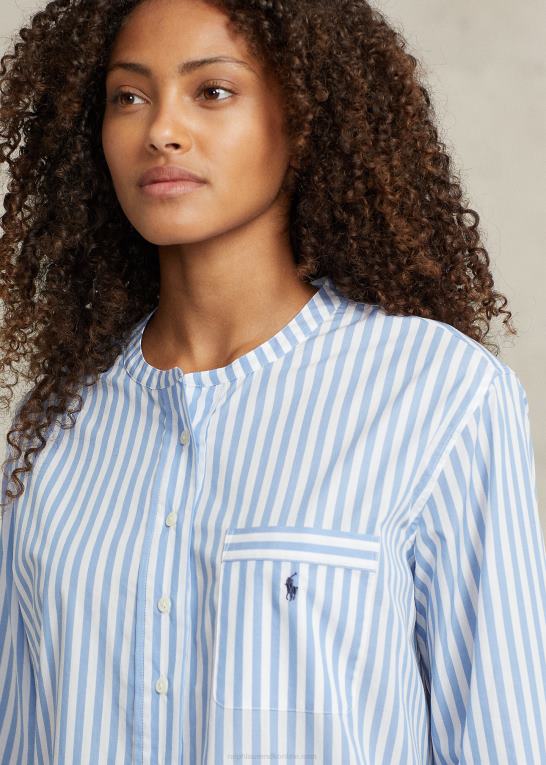 Kvinder Ralph Lauren stribet poplin sovetrøje Z426B2892