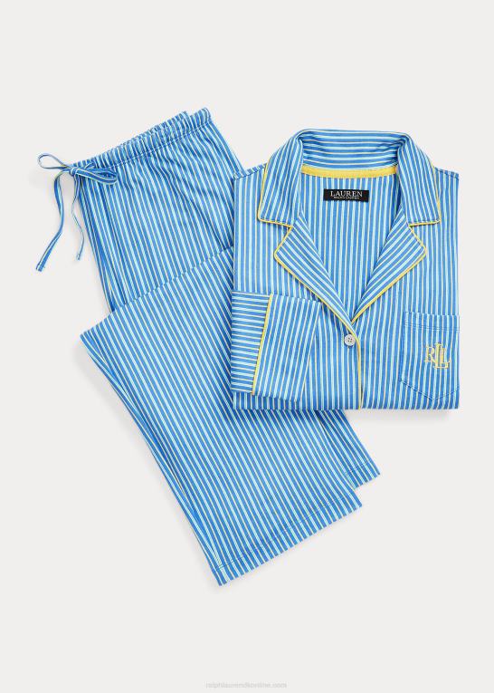 blå stribe Kvinder Ralph Lauren stribet jersey sovesæt Z426B9581