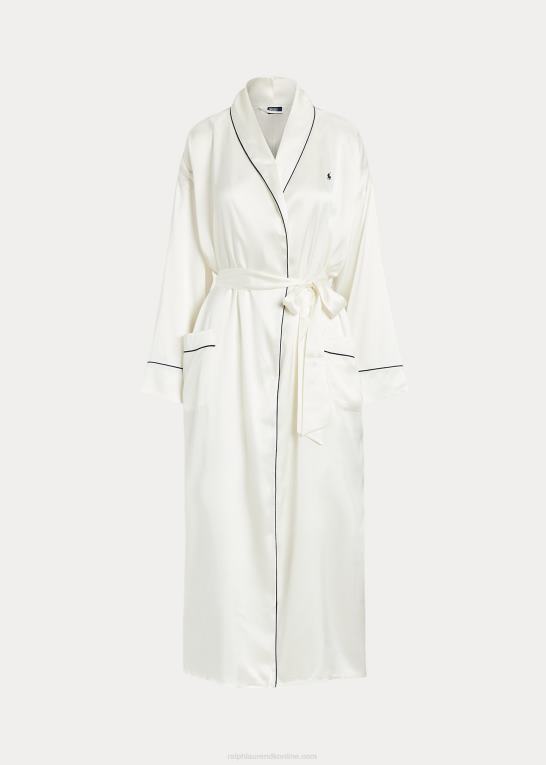 ecru Kvinder Ralph Lauren badekåbe i stretch i silke Z426B3016