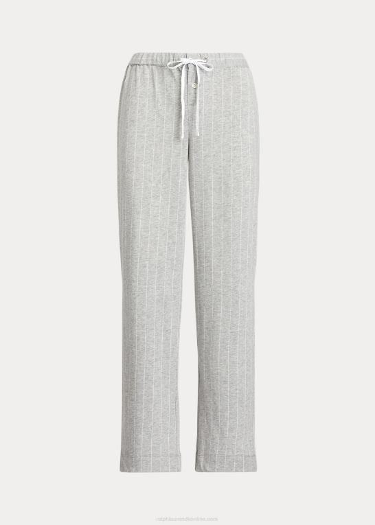 grå stribe Kvinder Ralph Lauren stribet jersey pyjamasbukser Z426B4228
