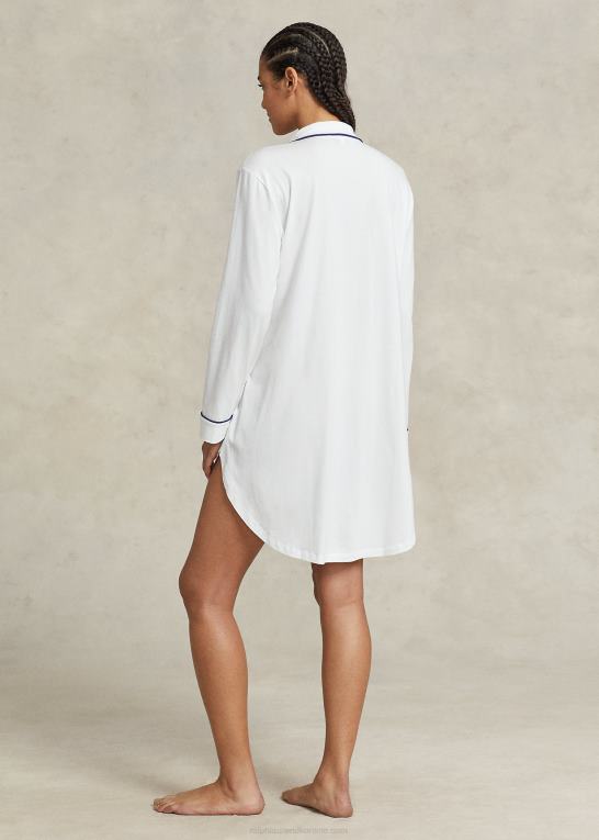 hvid sky Kvinder Ralph Lauren jersey sovetrøje Z426B3011