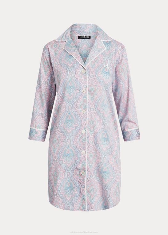 paisley Kvinder Ralph Lauren paisley satin soveskjorte Z426B4149