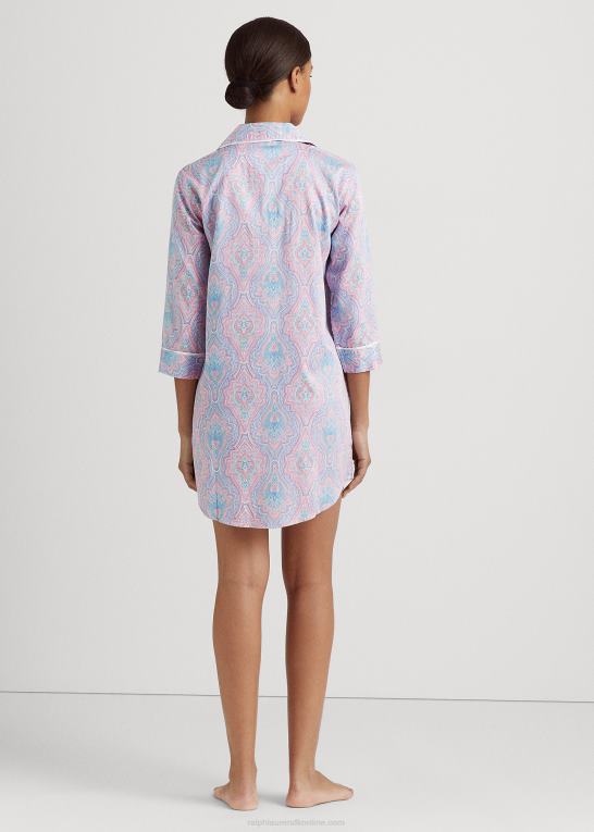 paisley Kvinder Ralph Lauren paisley satin soveskjorte Z426B4149