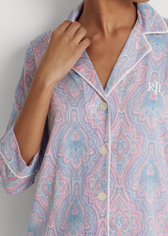 paisley Kvinder Ralph Lauren paisley satin soveskjorte Z426B4149