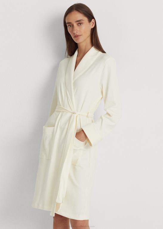 pergament creme Kvinder Ralph Lauren quiltet sjal-krave-kåbe Z426B4271