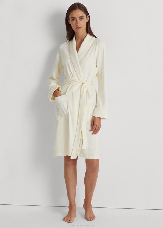 pergament creme Kvinder Ralph Lauren quiltet sjal-krave-kåbe Z426B4271