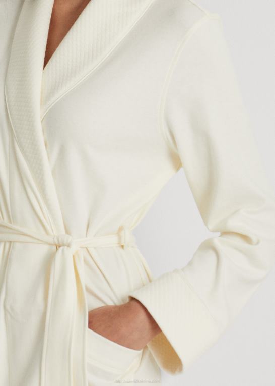 pergament creme Kvinder Ralph Lauren quiltet sjal-krave-kåbe Z426B4271
