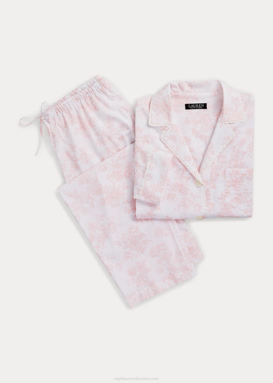 rose blomster Kvinder Ralph Lauren blomstret poplin sovesæt Z426B4152