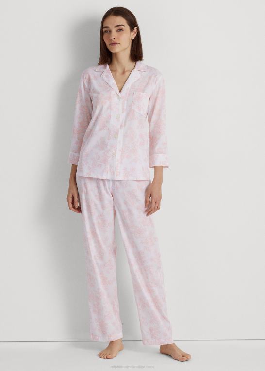 rose blomster Kvinder Ralph Lauren blomstret poplin sovesæt Z426B4152
