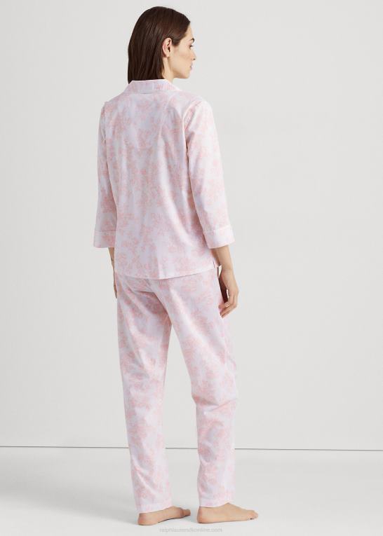 rose blomster Kvinder Ralph Lauren blomstret poplin sovesæt Z426B4465