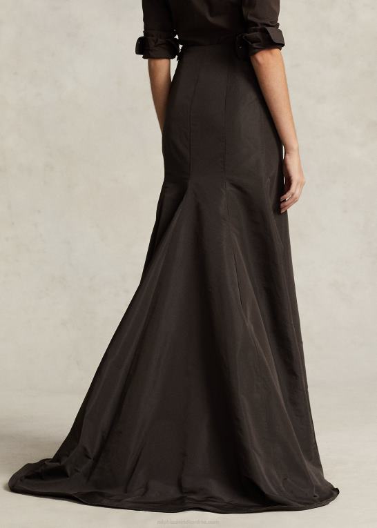 Kvinder Ralph Lauren taft havfrue maxskirt Z426B3002