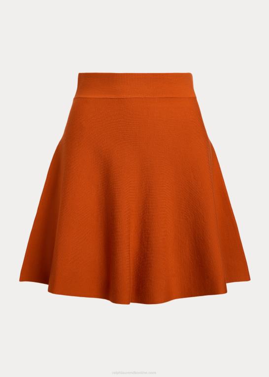 dyb solnedgangshimmel Kvinder Ralph Lauren miniskørt i merino uldblanding Z426B3228
