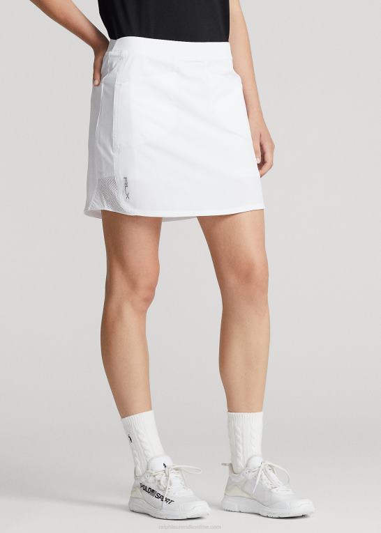 keramisk hvid Kvinder Ralph Lauren perforeret stretch skort Z426B3695