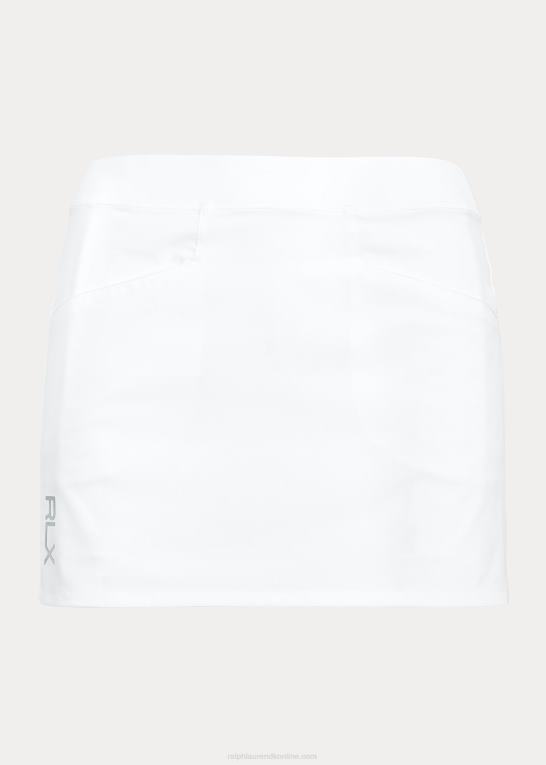 keramisk hvid Kvinder Ralph Lauren plisseret 4-vejs stretch skort Z426B3757