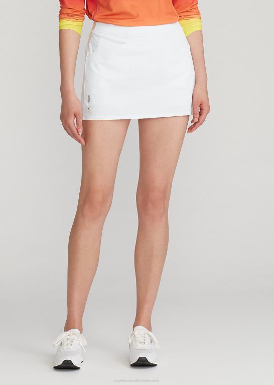 keramisk hvid Kvinder Ralph Lauren plisseret 4-vejs stretch skort Z426B3757