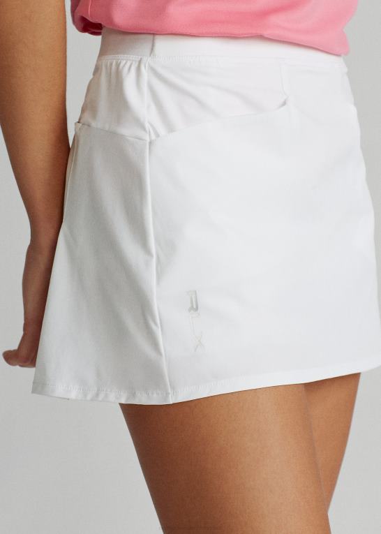 keramisk hvid Kvinder Ralph Lauren plisseret 4-vejs stretch skort Z426B3771