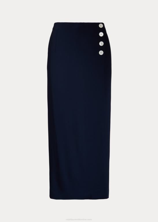 lux marine Kvinder Ralph Lauren cambree jersey nederdel Z426B3473
