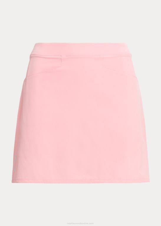 lyserød flamingo Kvinder Ralph Lauren rygplisseret stretchkort Z426B9394