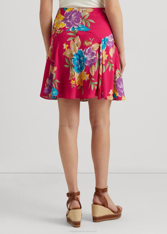 lyserød multi Kvinder Ralph Lauren blomstret georgette nederdel Z426B3881