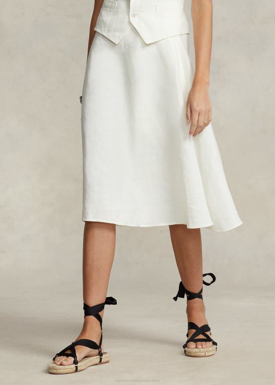nevis Kvinder Ralph Lauren linned a-line nederdel Z426B2931