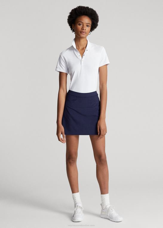 raffineret flåde Kvinder Ralph Lauren rygplisseret stretchkort Z426B9395