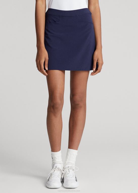 raffineret flåde Kvinder Ralph Lauren rygplisseret stretchkort Z426B9395