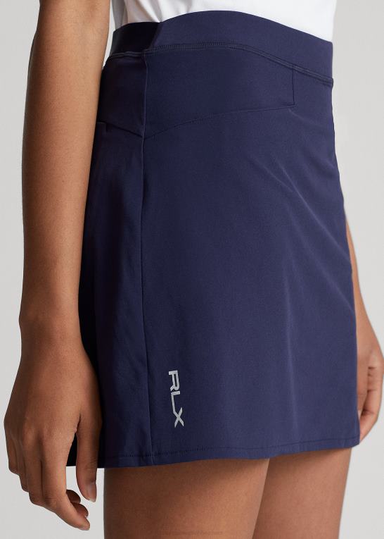 raffineret flåde Kvinder Ralph Lauren rygplisseret stretchkort Z426B9395