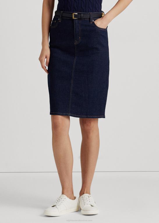 skylle vask Kvinder Ralph Lauren denim nederdel Z426B4012