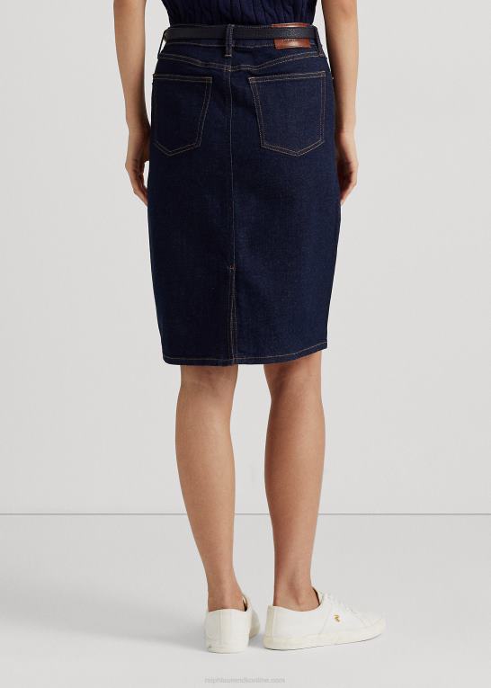 skylle vask Kvinder Ralph Lauren denim nederdel Z426B4012