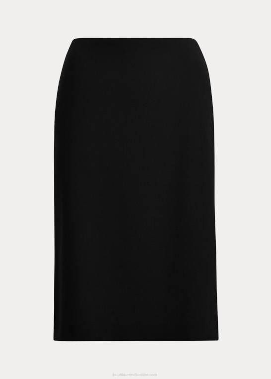 sort Kvinder Ralph Lauren cindy stretch uld crepe nederdel Z426B9360