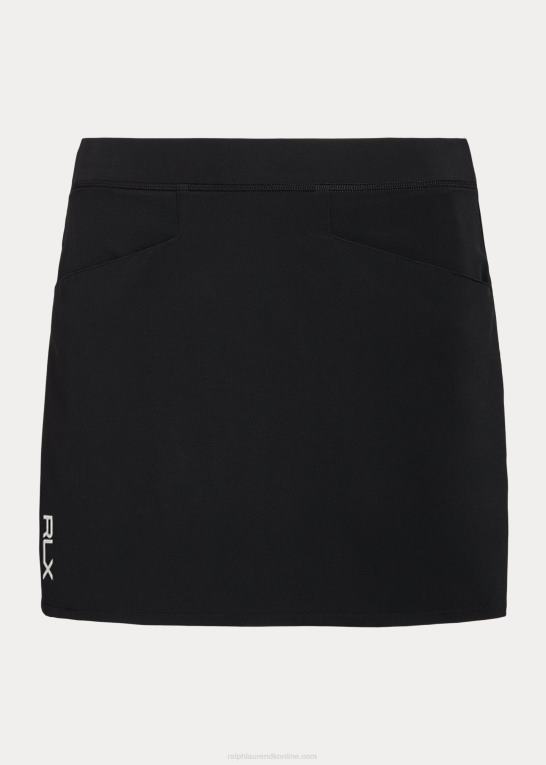 sort Kvinder Ralph Lauren plisseret 4-vejs stretch skort Z426B3756