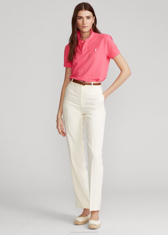 Hot pink Kvinder Ralph Lauren klassisk pasform mesh poloshirt Z426B9216