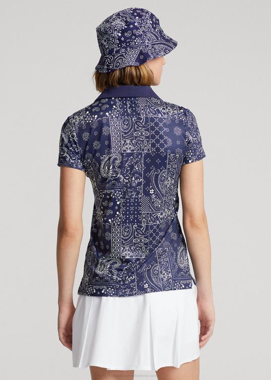 Kvinder Ralph Lauren skræddersyet pasform polo med bandanatryk Z426B9188