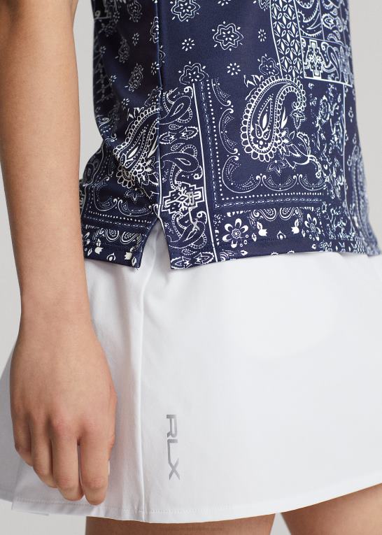 Kvinder Ralph Lauren skræddersyet pasform polo med bandanatryk Z426B9188